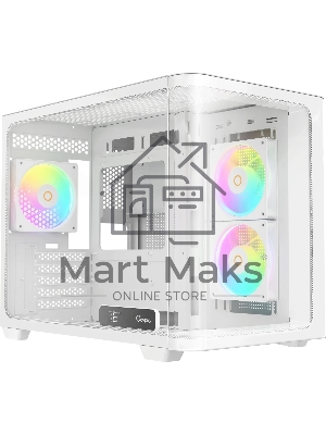 Компьютерный корпус Ocypus Iota C50 WH Curve ARGB Digital (Iota-C50-WHD300CD-GL)