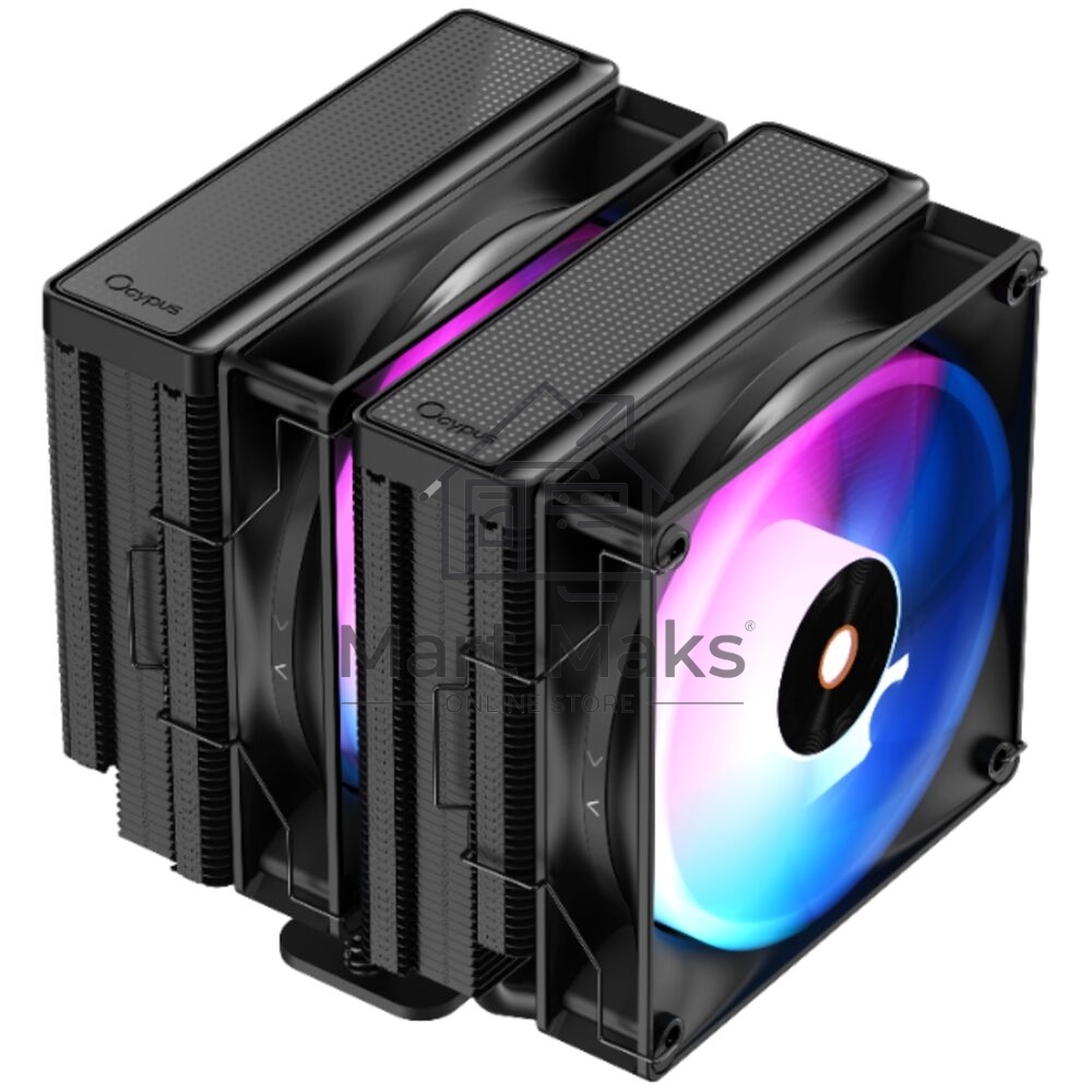 Кулер Ocypus Delta A62 BK ARGB черный 120мм алюминий+медь 2000rpm 29db 4-pin 260W 156мм