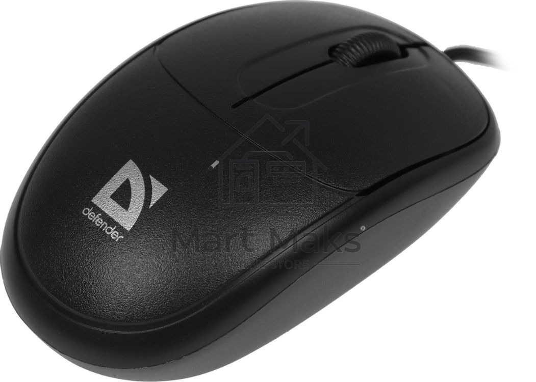 Мышь проводная Defender Datum MS-980 черный, 1000 dpi, USB, кнопки - 3