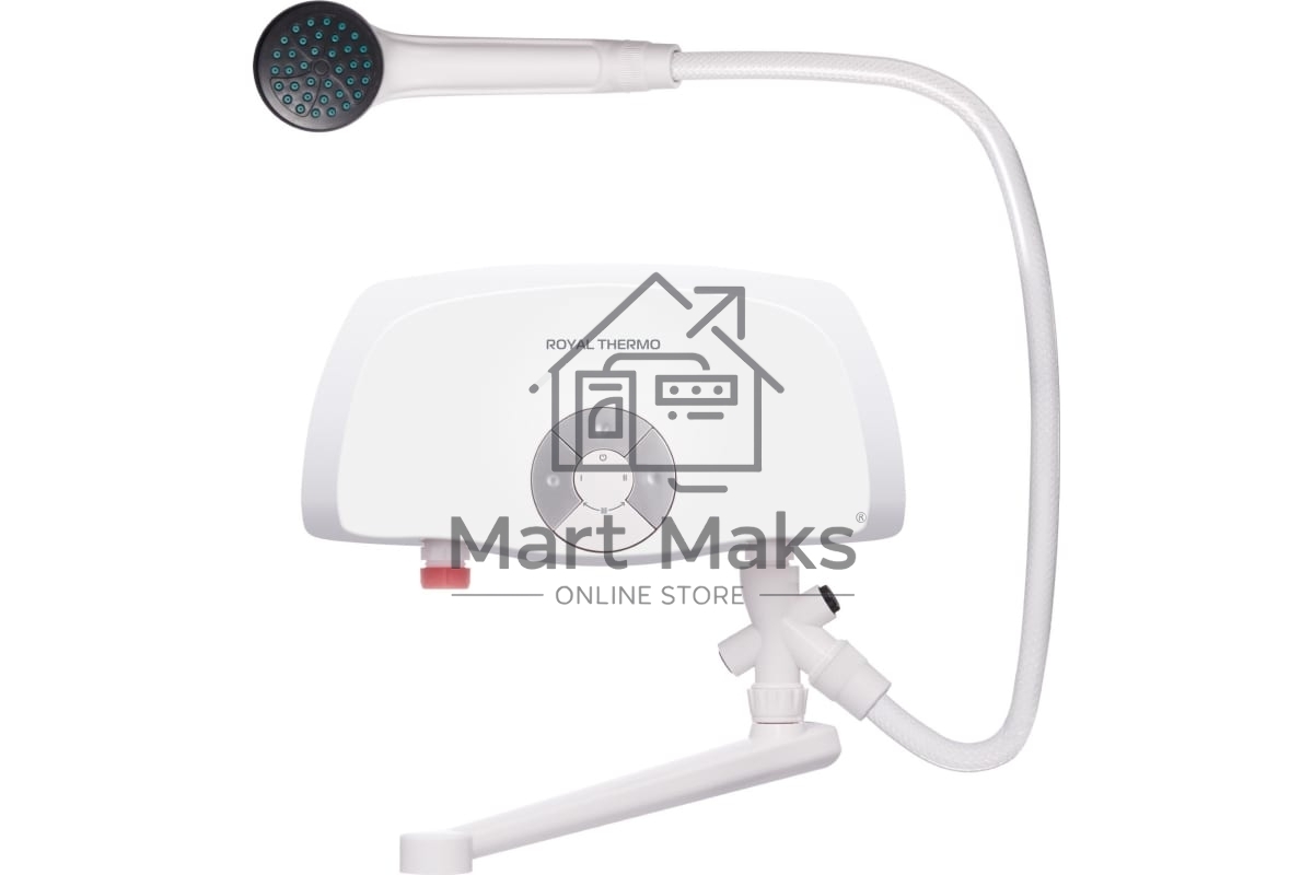 Водонагреватель проточный Royal Thermo SmartFix TS (6,5 kW) - кран+душ