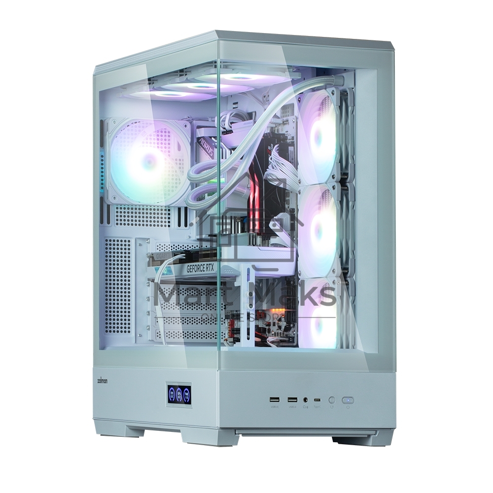 Компьютерный корпус ZALMAN P50 DS, ATX, WHITE, WINDOW, 2x3.5