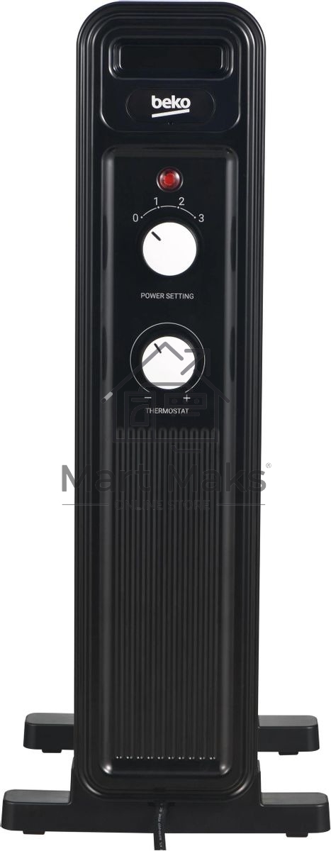 Радиатор масляный Beko Winter Range RHO 6320 B черный, 2000 Вт, 20 м2, термостат