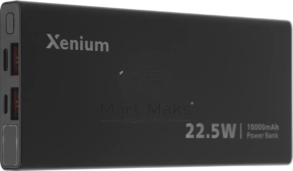 Портативный аккумулятор Xenium CTP2210 10000mAh 22.5W 5A серый (CTP2210BK/00)