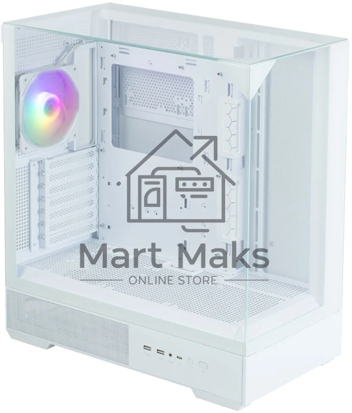 Компьютерный корпус ZALMAN P40 Prism, ATX, белый, WINDOW, 2x3.5