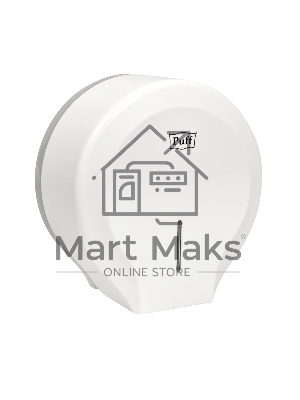 Диспенсер туалетной бумаги Рuff-7130 белый, с замком, ABS-пластик