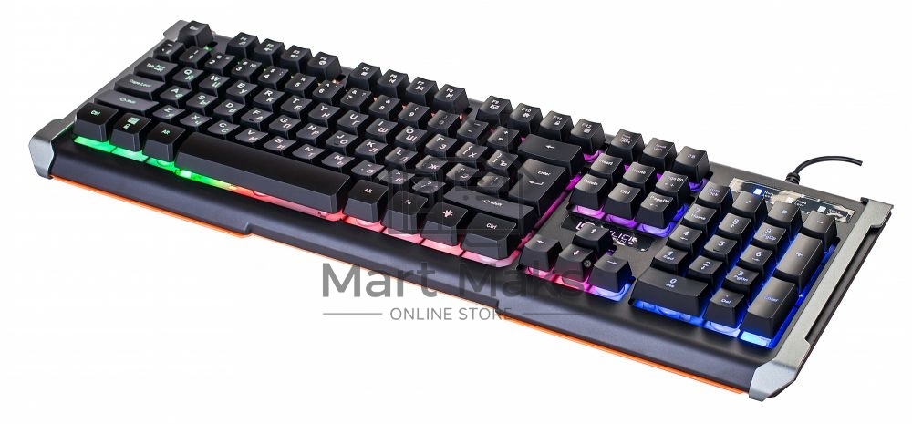 Клавиатура Oklick 717G проводная, USB, черный/серый