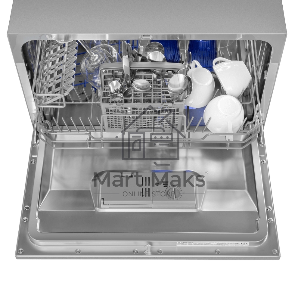 Посудомоечная машина Maunfeld MLP-06DS, серый, 55 см, 6 компл., 49 дБ, класс A+