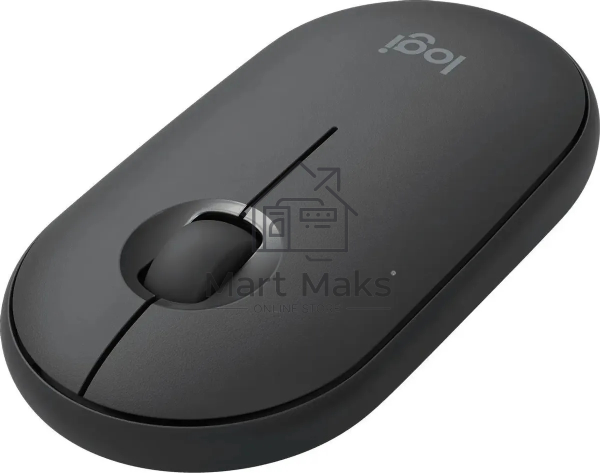 Мышь беспроводная Logitech Pebble M350 графитовый, 1000 dpi, радиоканал, Bluetooth, USB, кнопки - 3