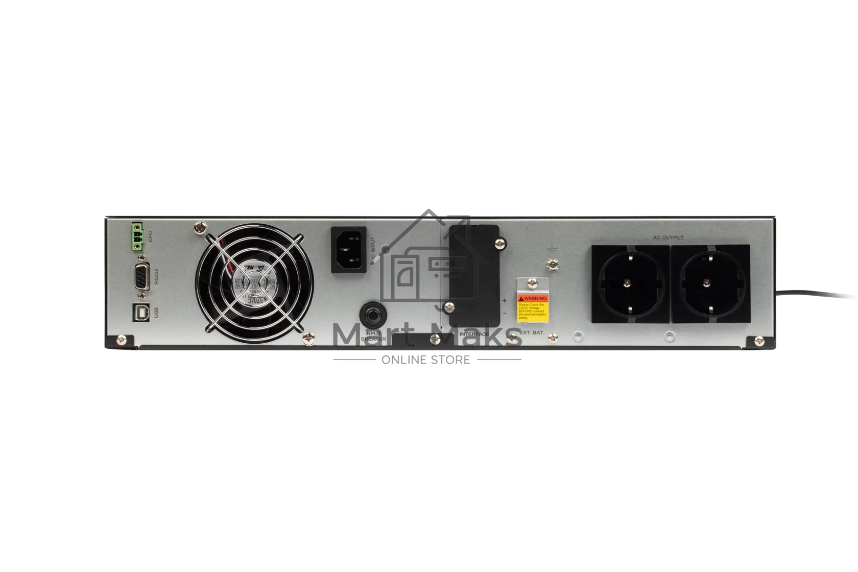 Источник бесперебойного питания SMARTWATT UPS DATA PRO 1kVA Online 1000VA/900W (Euro x2, RS232 USB, SNMP, LCD, 450x440x88(мм), 10,7 кг, гарантия 24м