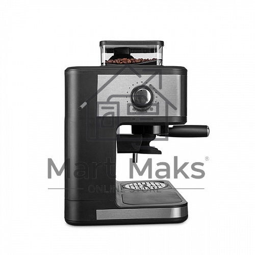Кофейная станция BQ CM1003 сталь/черный, исп. кофе - зерновой/молотый, 1.5 л, 1150 Вт. 15 Бар.