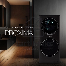 стирально-сушильная машина Hyundai Proxima WMD9424 темно-серебристый, загр. фронтальная макс.: 15 кг 1400 об/мин класс: А+++