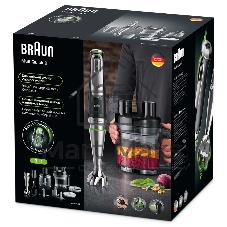 Блендер погружной Braun MQ9195XLI 1200 Вт, черный