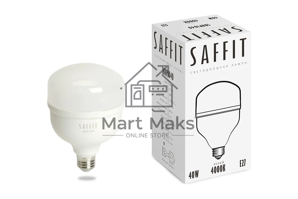 Лампа светодиодная SAFFIT SBHP1040 (55092) 40 вт E27 белый