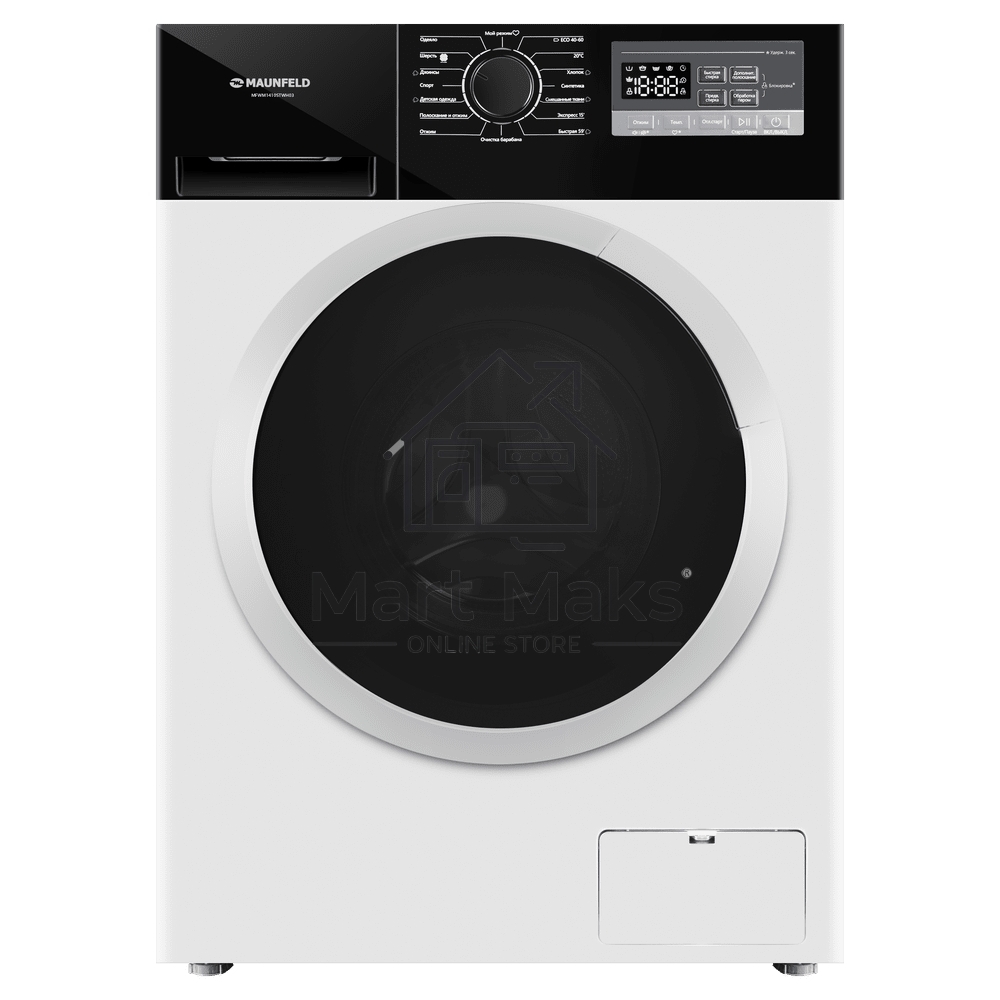 Стиральная машина Maunfeld MFWM1410STWH03 белая, загрузка фронтальная 10кг, 1400 об/мин., класс: A+++