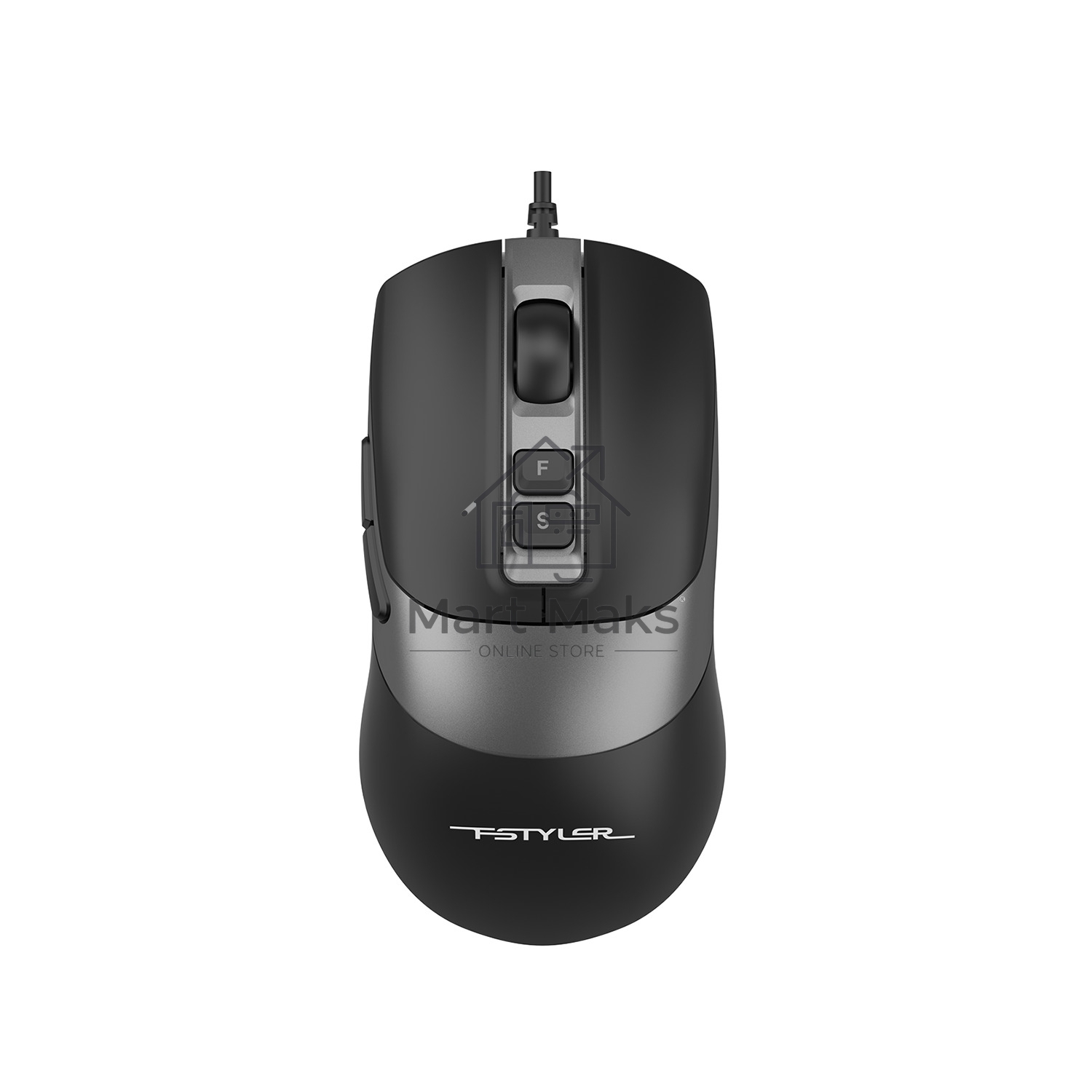 Мышь A4Tech Fstyler FM50S Plus черный оптическая 1200dpi USB 6but