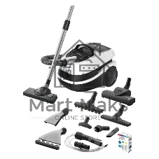 Пылесос Bosch BWD421PRO белый/черный, 230/2100 Вт, уборка влажная/сухая, пылесборник мешок/контейнер 1,5 л