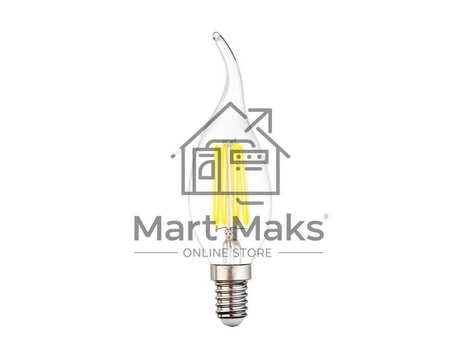 Светодиодная лампа Ambrella light 202214 Filament LED C37L-F 6W E14 3000K (60W)