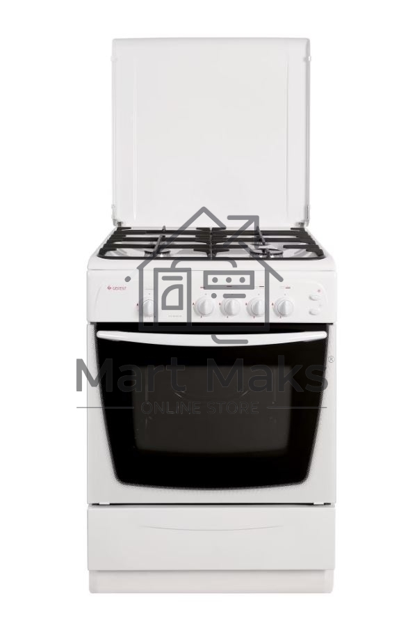 Плита газовая Gefest CG 60МC6 белый, конфорок 4 шт, духовка 63 л, 60 см x 85 см x 60 см