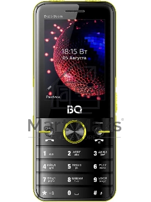 Мобильный телефон BQ 2842 Disco Boom желтый/черный