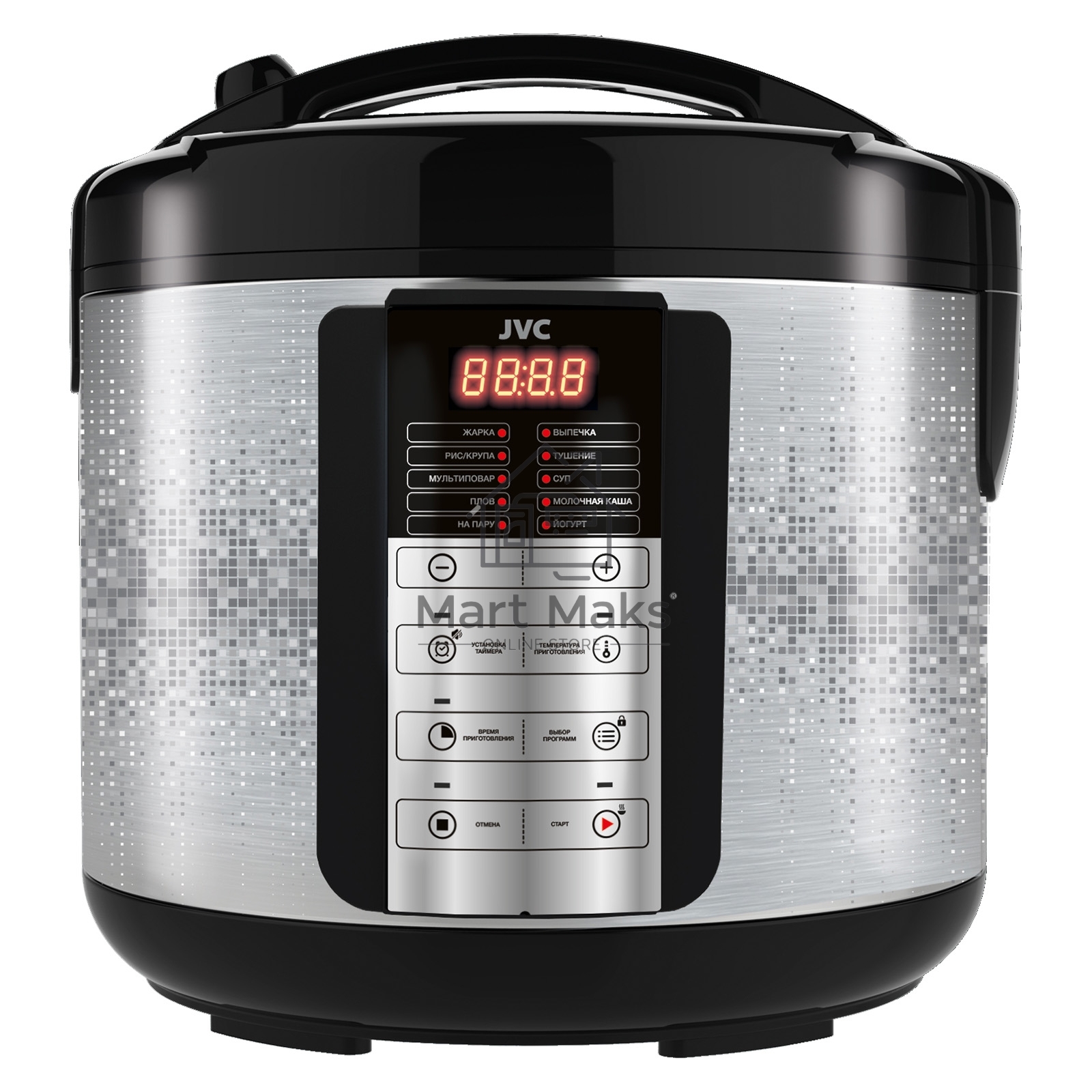 Мультиварка JVC JK-MC500 5 л, 860 Вт, серебристый с черным