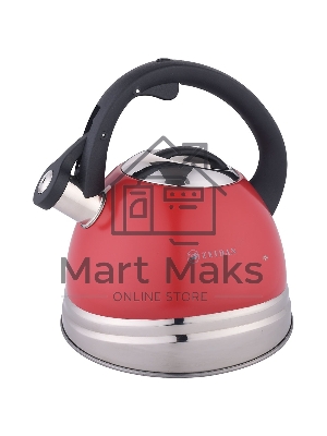 Чайник со свистком Zeidan Z-4279-02 3 л, красный