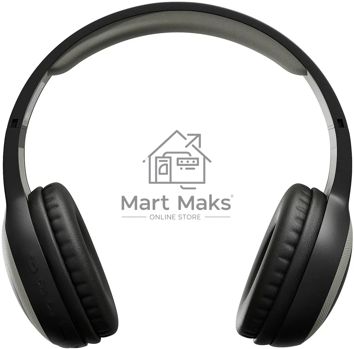 Гарнитура накладные Digma BT-15 черный/серый беспроводные bluetooth оголовье