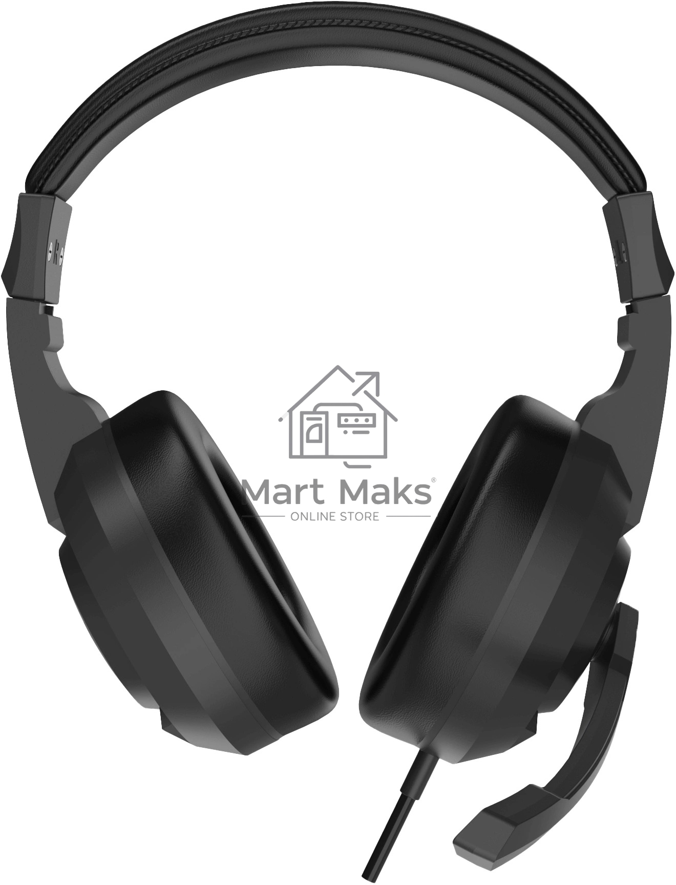 Наушники с микрофоном Оклик HS-L315G черный 1.8м накладные USB оголовье (2007552)