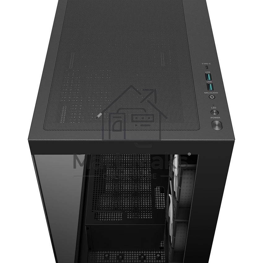 Компьютерный корпус Deepcool CG580 4F черный без БП ATX 6x120mm 3x140mm 2xUSB3.0 audio bott PSU