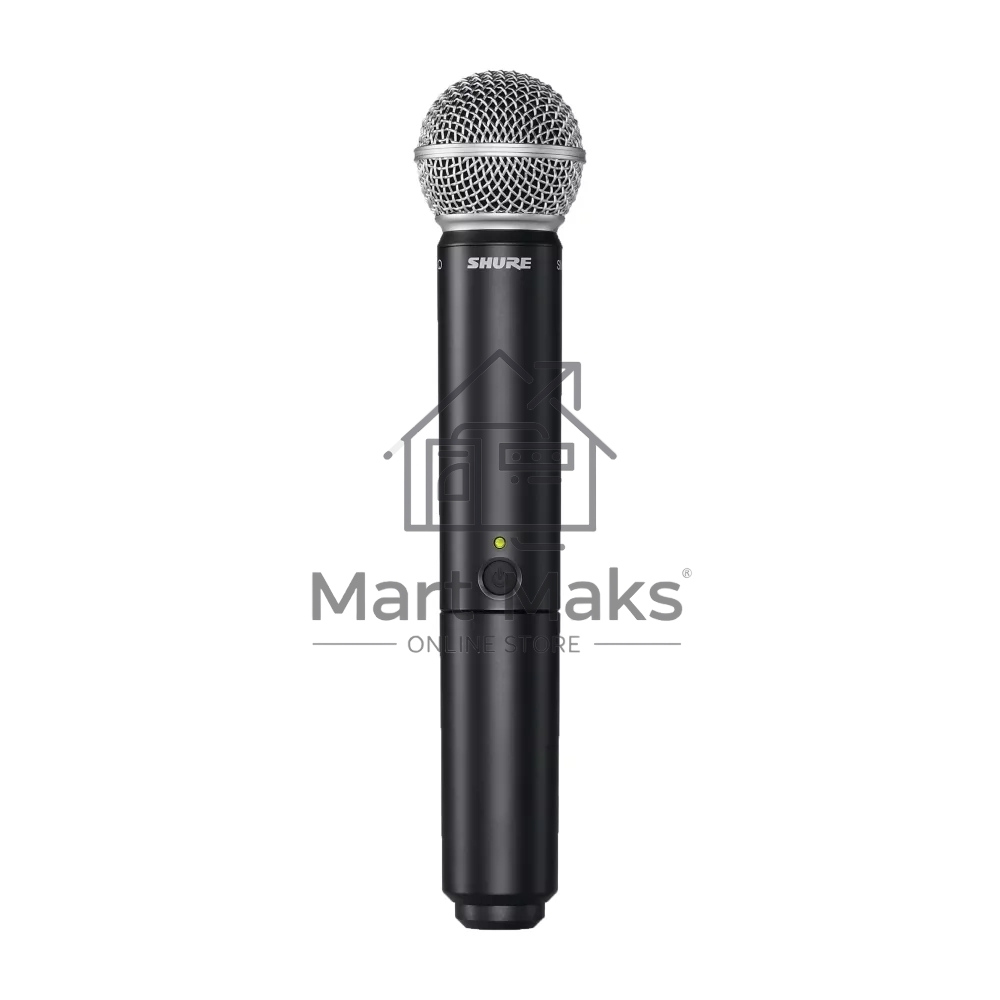 Микрофонная система SHURE BLX1288E/SM35-M17 беспроводная, двухканальная, с головным микрофоном SM35 и ручным передатчиком SM58, частота UHF 662-686 МГц