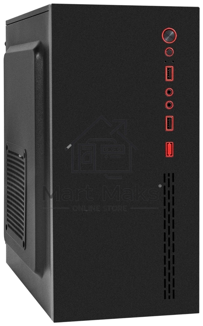 Компьютерный корпус Minitower ExeGate BAA-403-AA500 (mATX, БП AA500 с вент. 8см, 2*USB, HD Audio, черный)