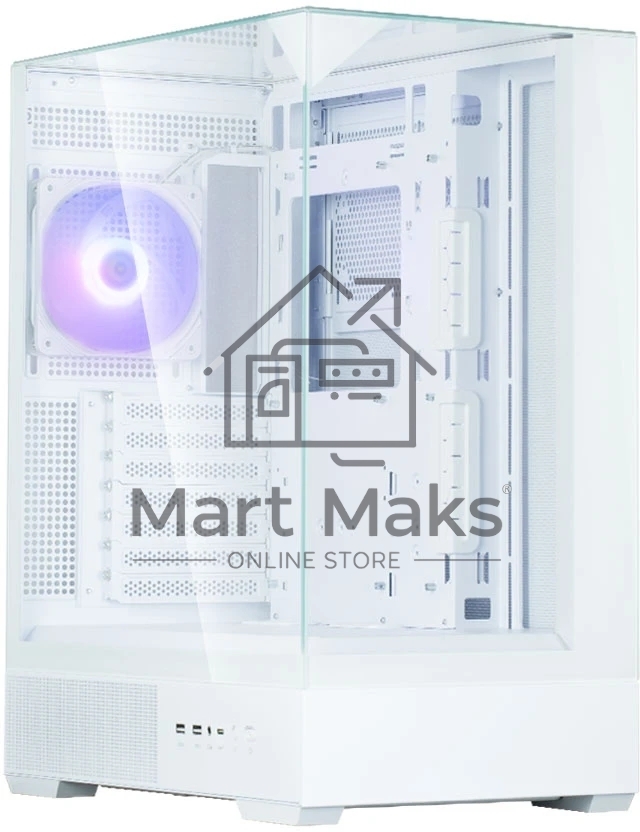 Компьютерный корпус ZALMAN P40 Prism, ATX, белый, WINDOW, 2x3.5