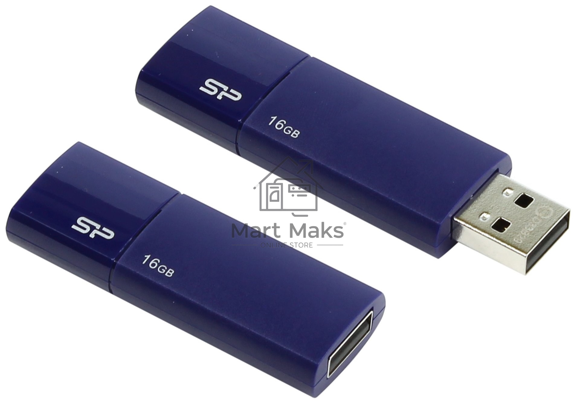 Флешка USB R/W 16GB Silicon Power Ultima U05, USB 2.0, синий