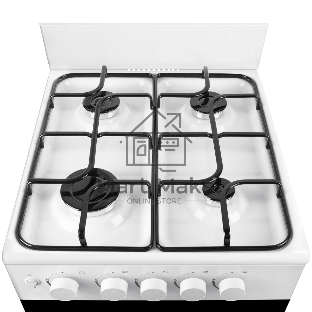 Плита газовая Maunfeld MGC50GEW08 белый, конфорок 4 шт, духовка 59 л, 50 см x 88 см x 65 см