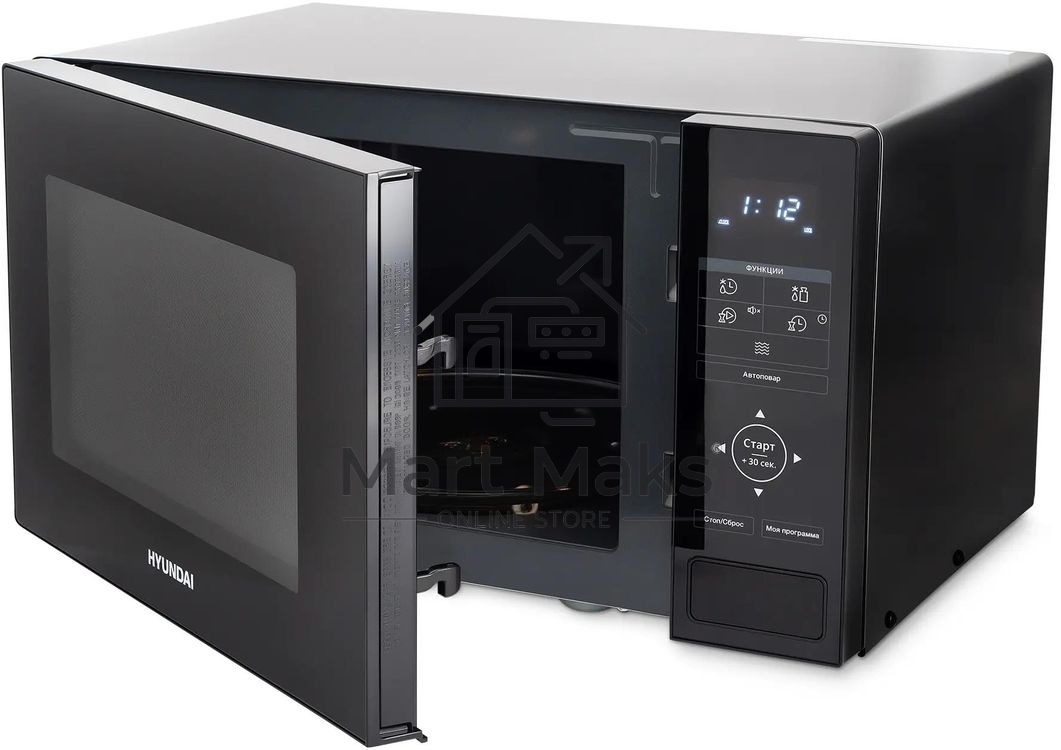 Микроволновая печь Hyundai HYM-D3038 черный, 23 л, 700 Вт, переключатели - сенсор