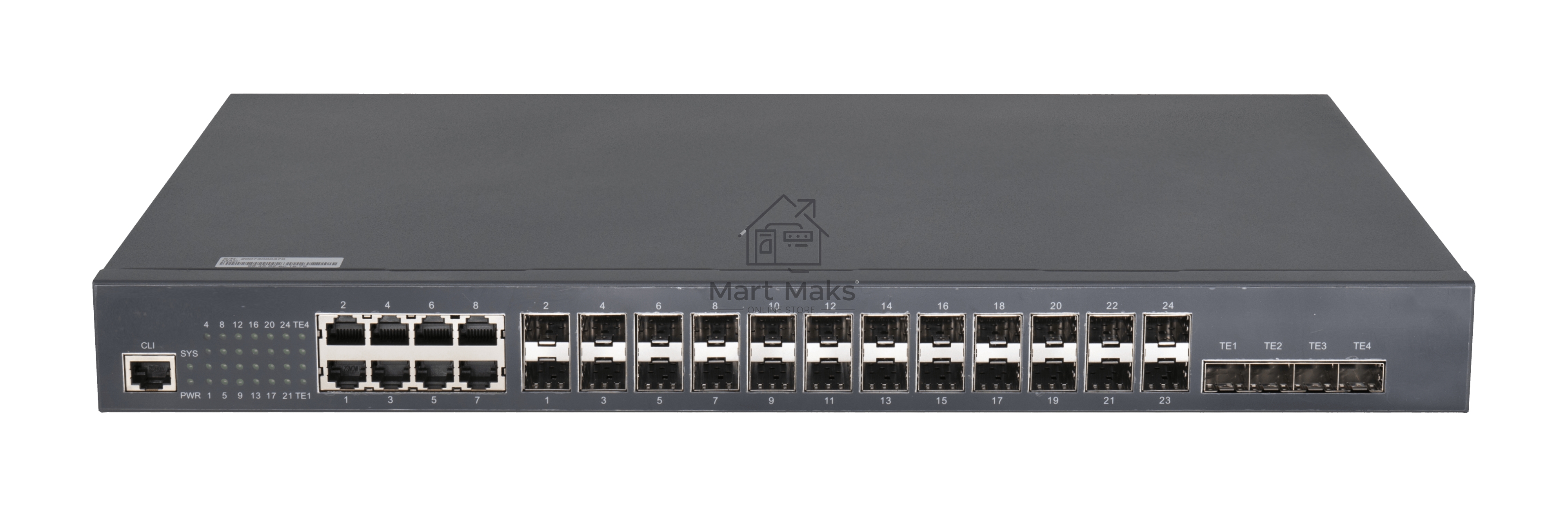 Коммутатор GIGALINK GL-SW-G201-28SC, 8×100/1000 Мбит/с Combo + 16×1 Гбит/с SFP + 4×10 Гбит/с SFP+, управляемый
