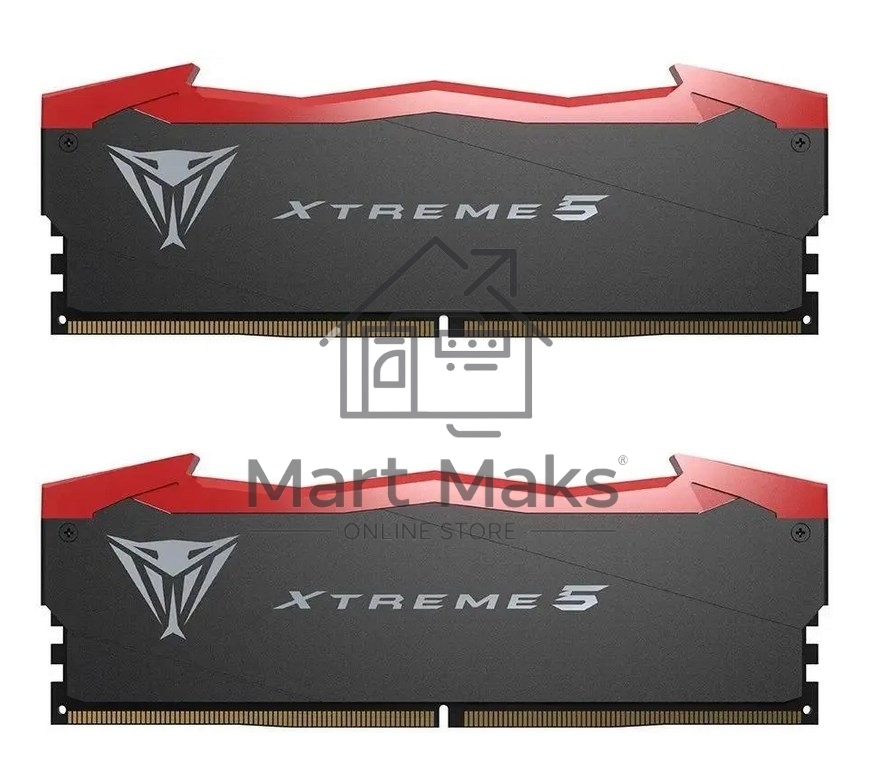 Оперативная память Patriot Viper Xtreme 5, DDR5, 48GB (2x24GB), 7600MHz, CL36, DIMM, с радиаторами, черный