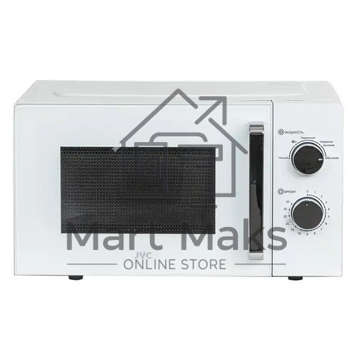 Микроволновая печь JVC JK-MW149M белый, 20 л, 700 Вт, переключатели - поворотный механизм