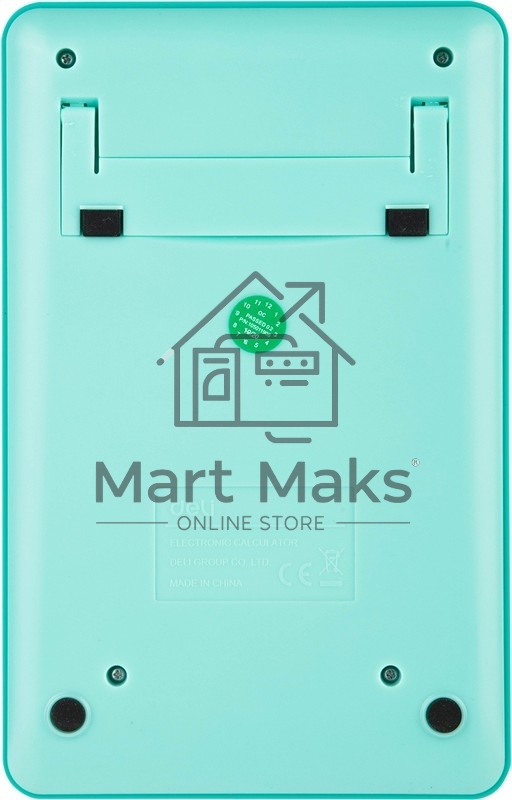 Калькулятор настольный Deli Touch EM01531 голубой 12-разр.
