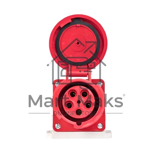 Розетка стационарная наружная EKF 135 ps-135-63-380 63А 380В 3P+РЕ+N IP67