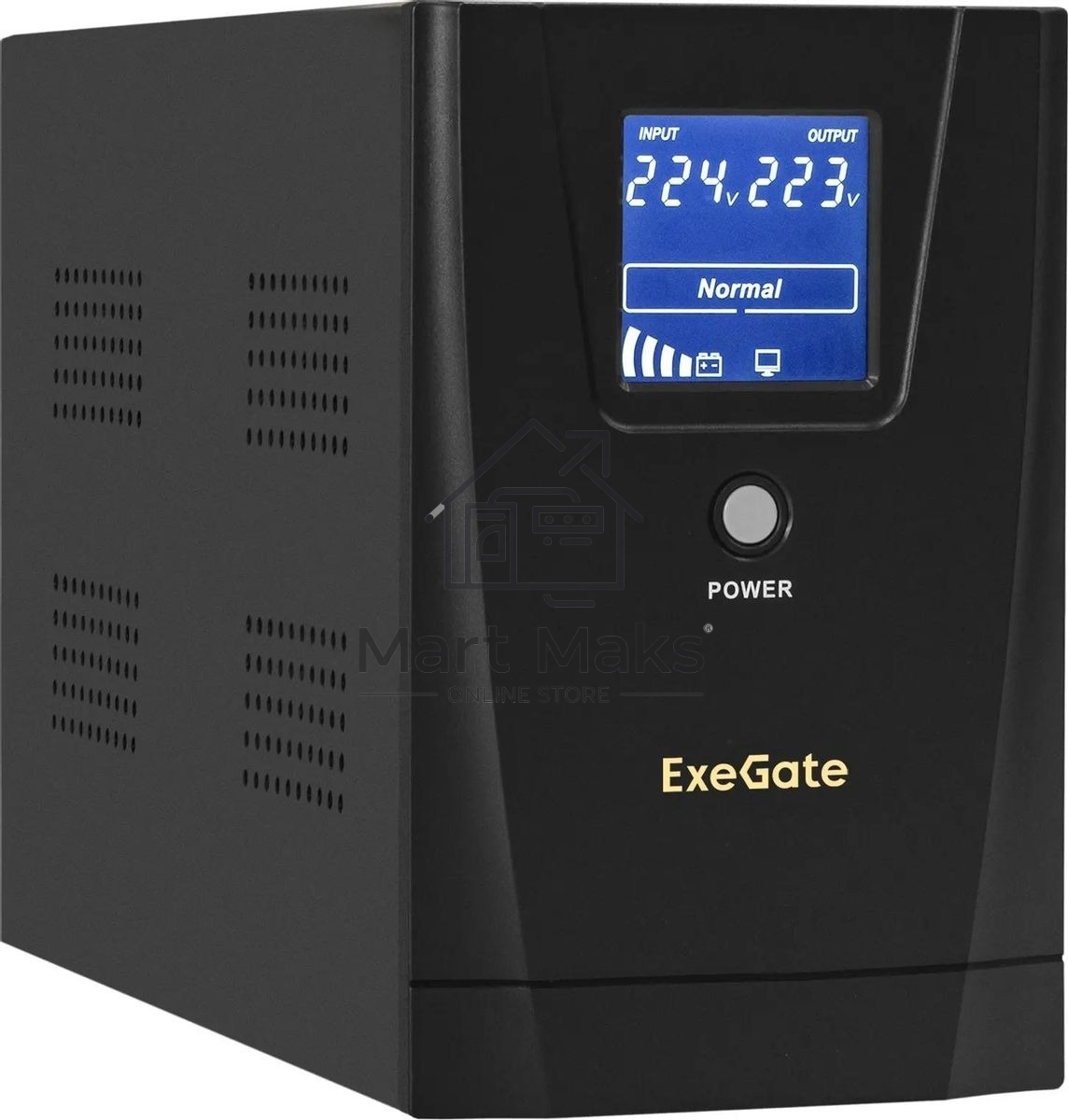 Источник бесперебойного питания ExeGate EX292631RUS SpecialPro Smart LLB-2000.LCD.AVR.4C13.RJ.USB <2000VA/1200W, LCD, AVR, 4*C13,RJ45/11,USB, металлический корпус, Black>