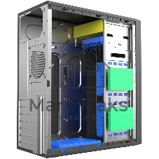 Компьютерный корпус Case Foxline FL-301, ATX, 1x5.25EXT, 1x3.5EXT, 4x3.5INT, 4xUSB 2.0, HDA, w/o FAN, w/o ATX PSU, no pwr cord