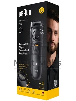 Триммер Braun BT5520 черный (насадок в компл:3шт)
