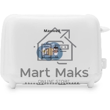 Тостер Maxwell MW-1505 W белый, 700 Вт, 2 слота