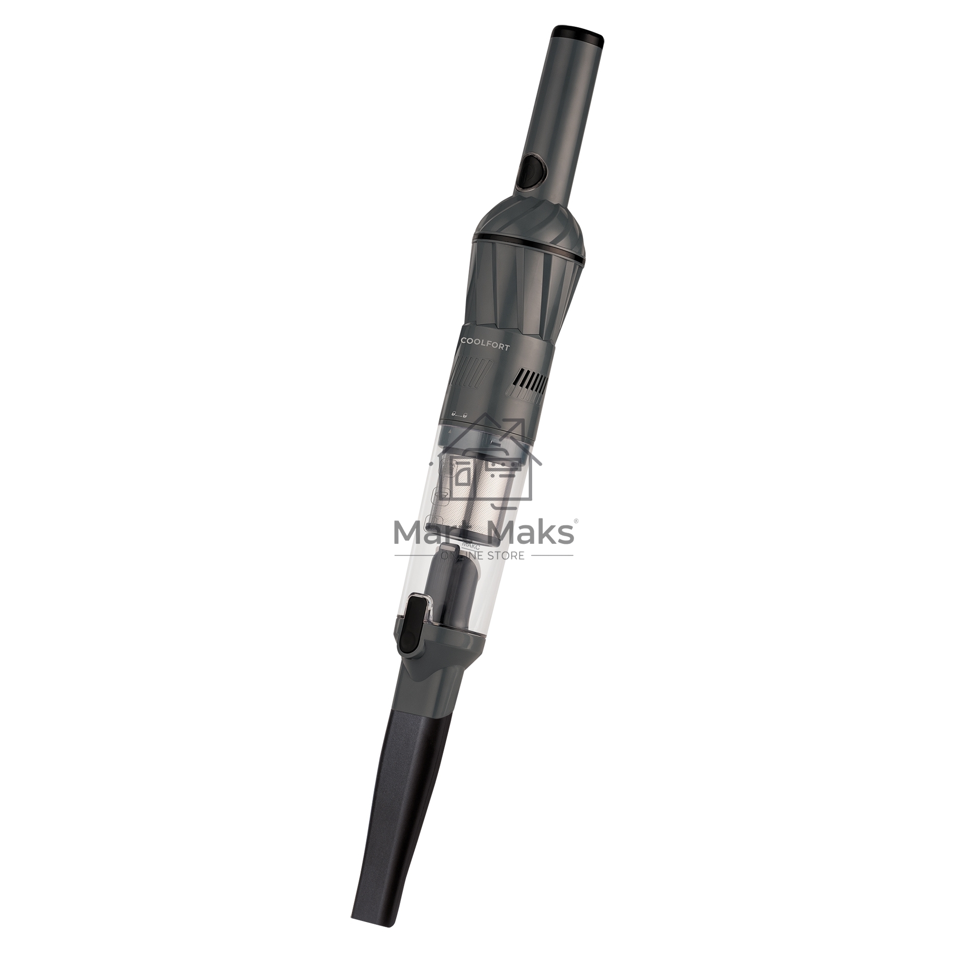 Пылесос автомобильный Coolfort CF-3060 черный, 85Вт, уборка сухая, пылесборник контейнер 0,2 л