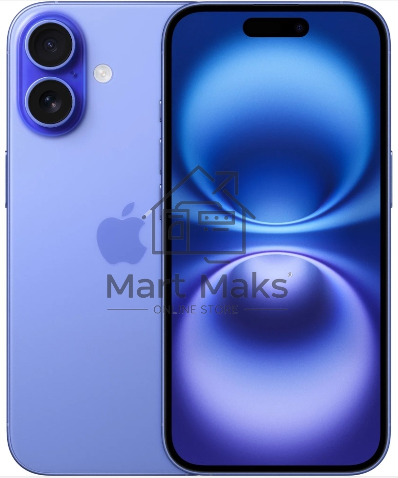 Смартфон Apple iPhone 16, 8/128Gb, ультрамарин
