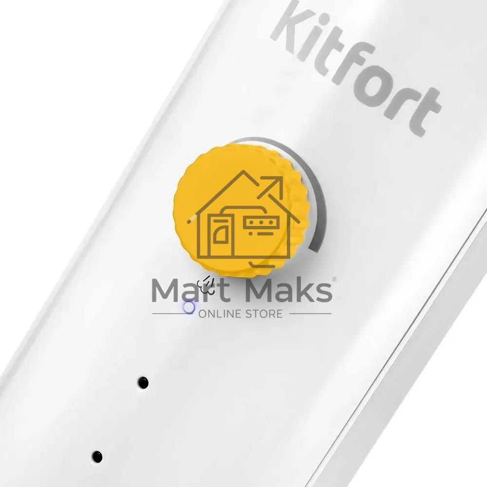 Швабра паровая Kitfort КТ-1048-1 белый/желтый