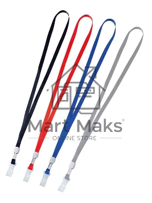 Шнур для бейджа Deli E5764 48.5х1см нейлон ассорти (упак.:20шт) пластиковый пакет