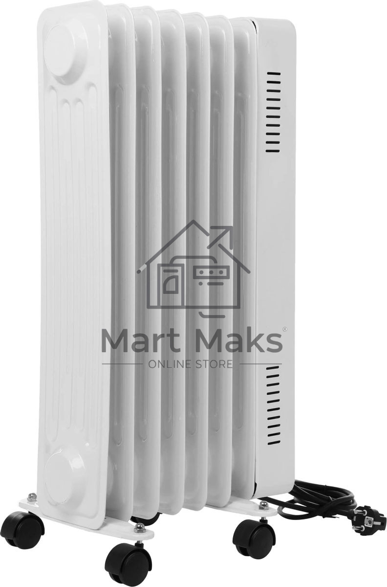 Масляный обогреватель Centek CT-6222-7 (7 секций) белый, 600/900/1500 Вт, 15 м2, 3 режима, термостат