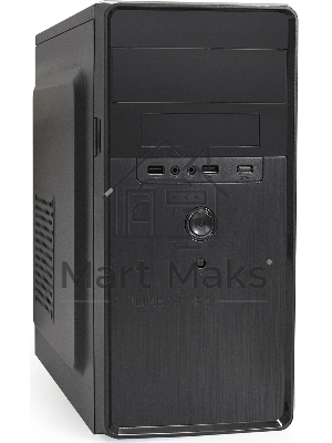 Компьютерный корпус Minitower ExeGate BA-309-UNS400 (mATX, БП UNS400 с вент. 12см, 2*USB, HD аудио, черный)