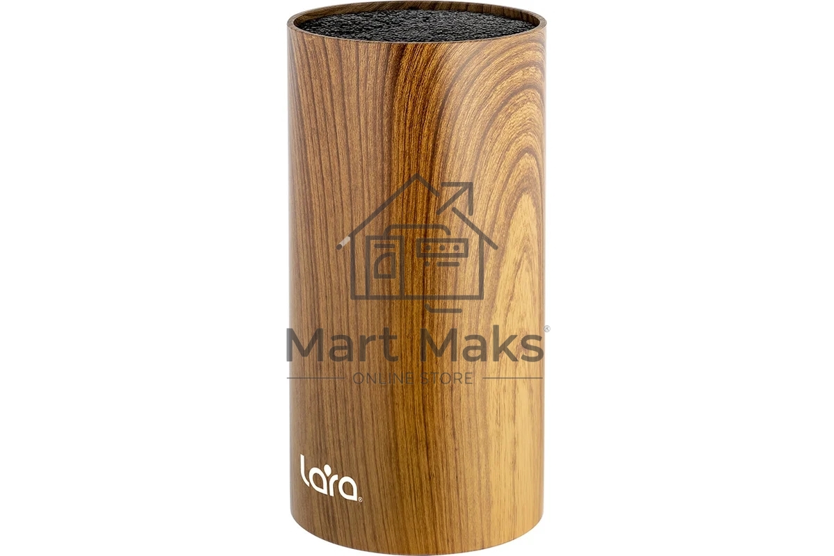 Подставка для ножей универсальная LARA LR05-103 Wood круглая Soft touch 110×225